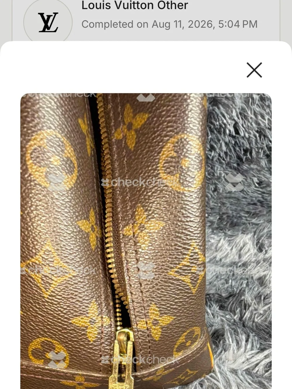 Louis Vuitton Monogram Canvas Satchel in Brown with Tan Trim